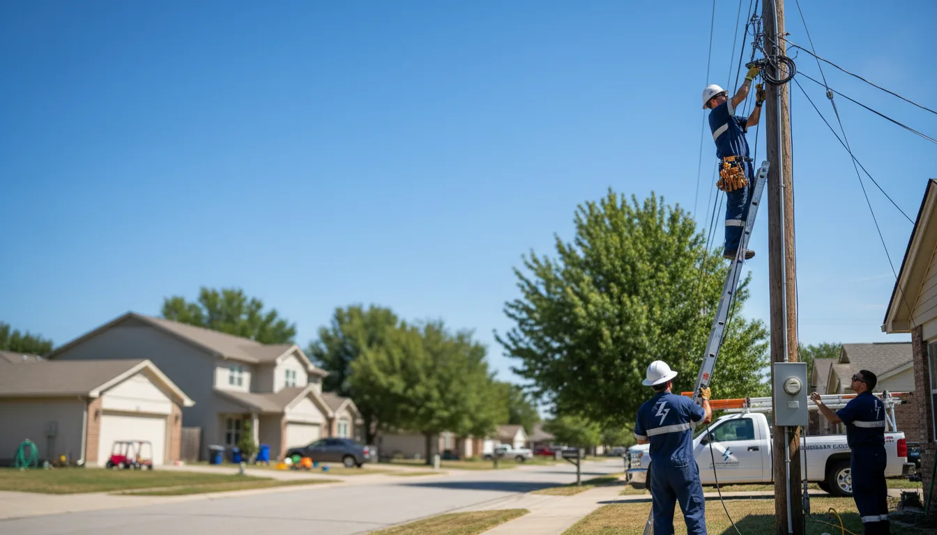 Residential electrician providing installation services in Chancellor, SD